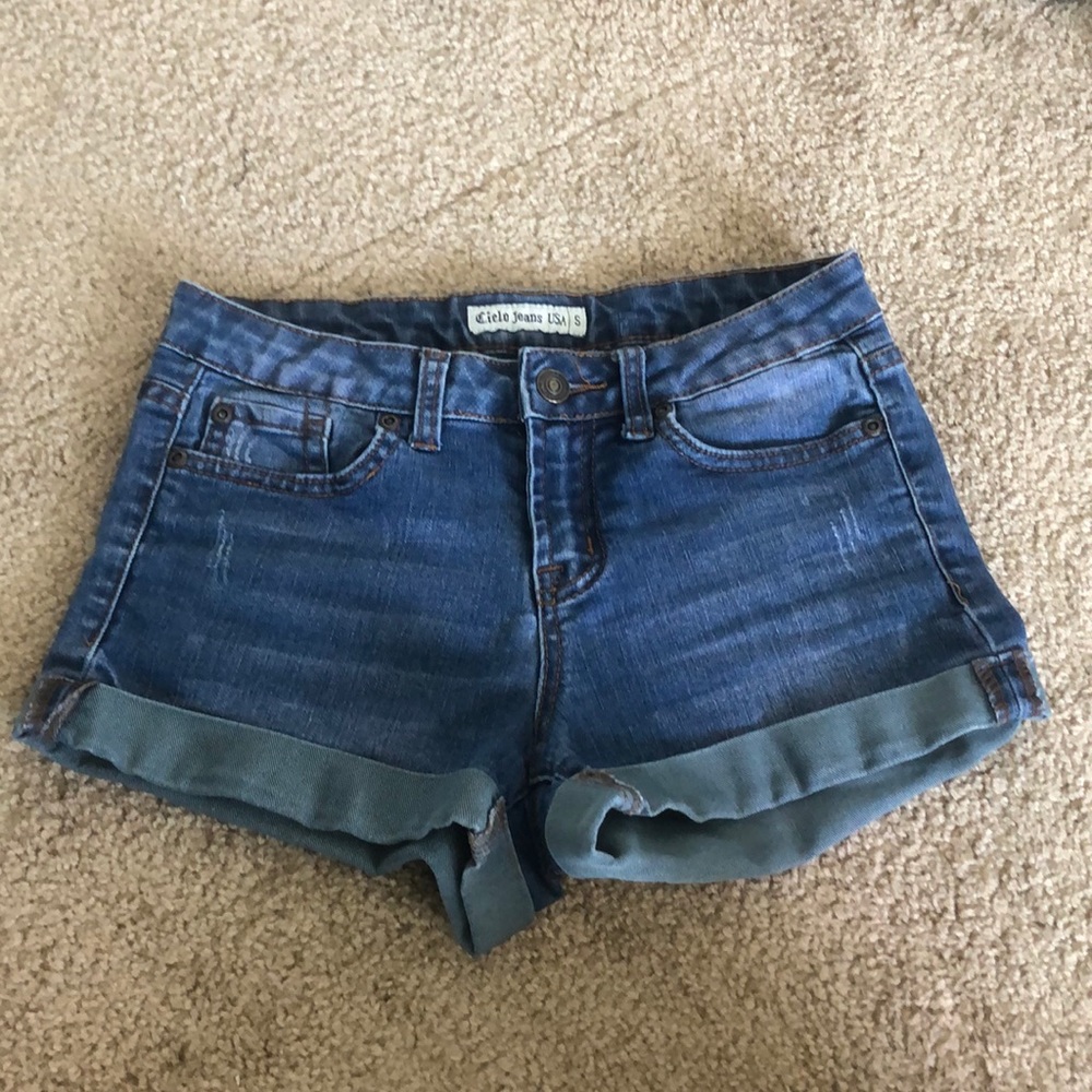 Blue jean shorts